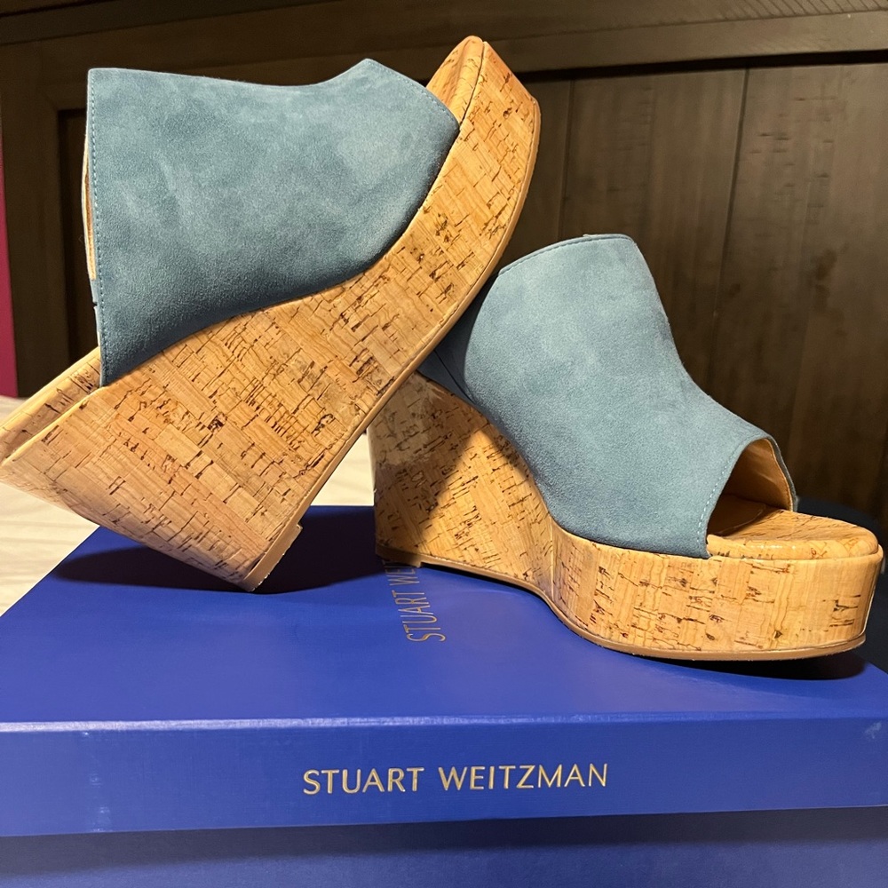 Stuart Weizmann Wedge Slide Sandal